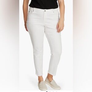 Vince Camuto Crisp White Straight Leg Jeans